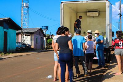 Ceagro e FundaÃ§Ã£o Banco do Brasil doam mais de 15 toneladas de alimentos em Laranjeiras do Sul 